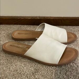 Matisse Cream Slide Sandals